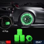 Luminous Tyre Valve Caps – Glow-in-the-Dark Air Stem Covers (4 Pcs / Mix Colour) - Image 2