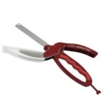 2-in-1 Kitchen Scissor – Spring Locking Knife & Chopping Board (1 Pc)
