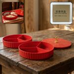 2 Layer Multipurpose Decorative Dry Fruit and Snack Serving Tray