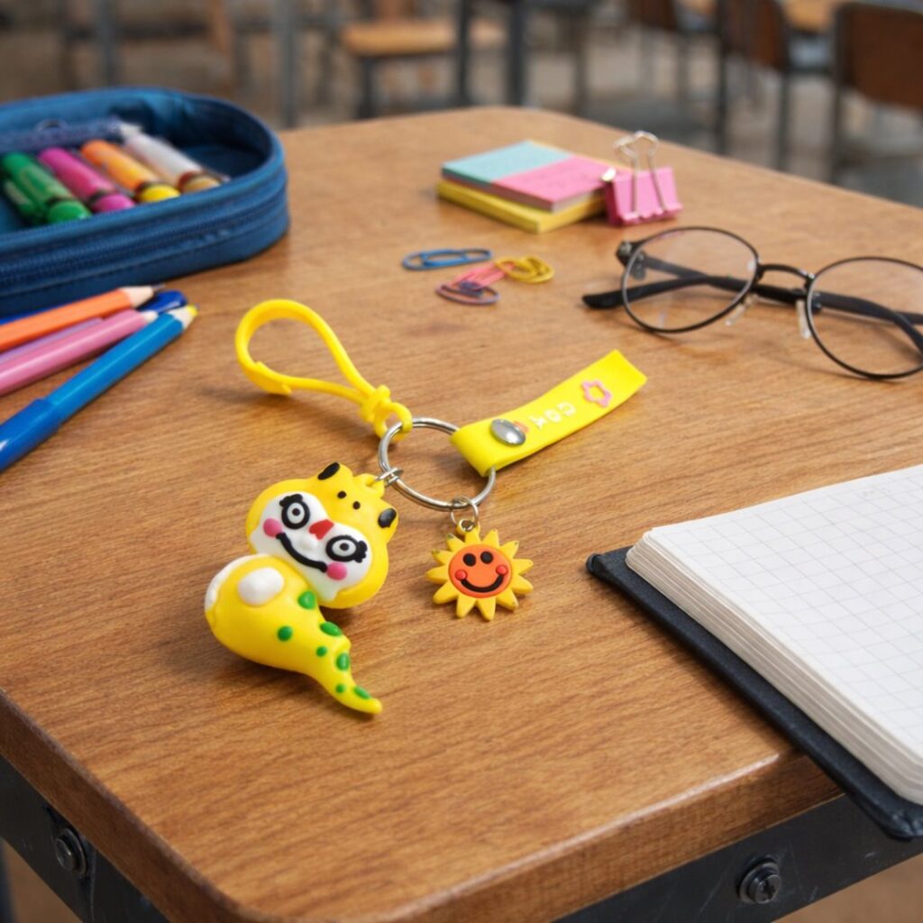 Cute Cartoon Dinosaur Keychain