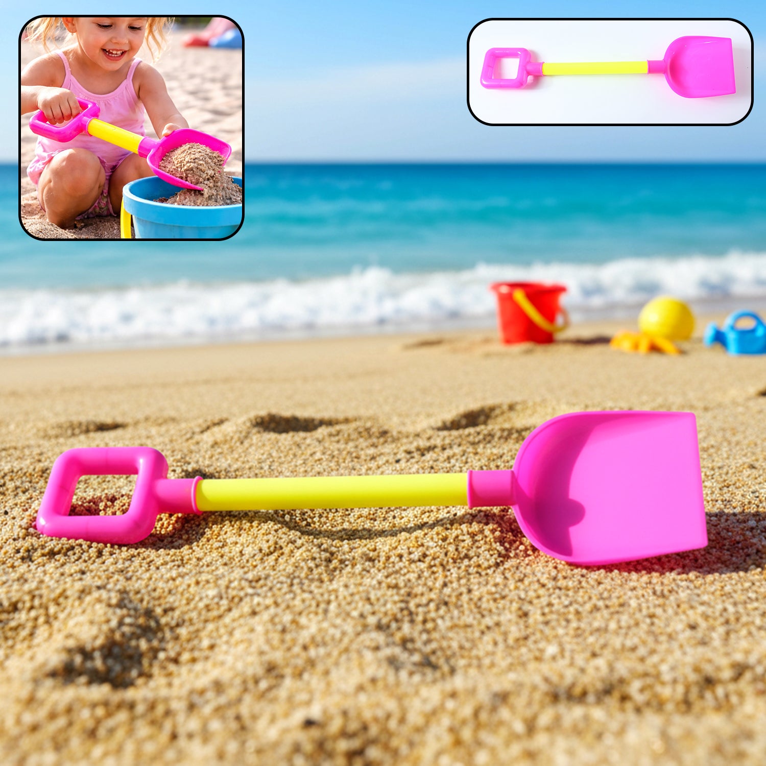 Kids plastic beach sand shovel toy