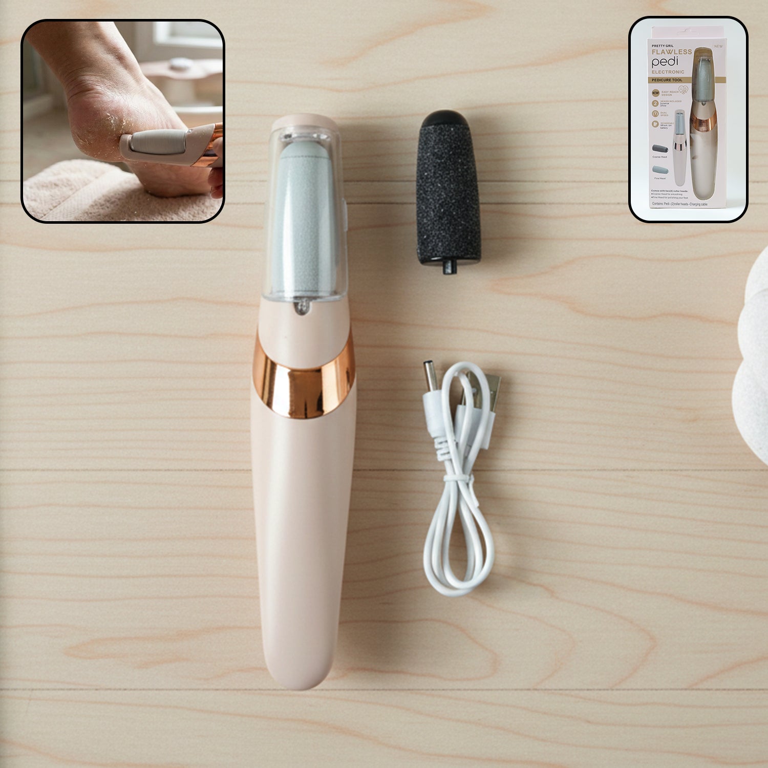 01_9135b6f6-44a2-4e2c-aadd-0491ff235989.jpg Flewless Pedi Electronic Pedicure Tool (1 Set) - Image 1