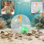 Light-Up Transparent Bouncy Ball – Impact-Activated LED Flashing Sensory Toy (1 Pc)