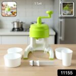 Manual Hand Crank Ice Crusher Snow Maker Machine (1 Set Mix Color) - Image 2