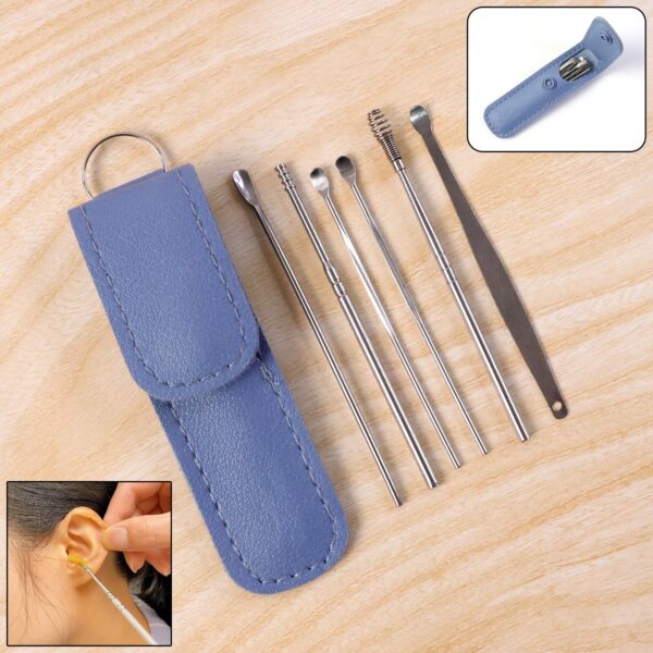 6-in-1 Stainless-Steel Ear Cleaning Tool Kit (1 Pc)
