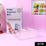 Plastic Refrigerator Organizer Bins, 1 Stackable Fridge Organizers with Handle, Clear Organizing Food Fruit Vegetables Pantry Storage Bins for Freezer kitchen Cabinet Organization and Storage (1 Pc Mix Color) - Image 11