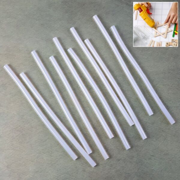 Transparent Hot Melt Glue Sticks (10 Pc Set)