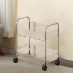 2 Layer Multipurpose Storage Trolley with Wheels (1 Pc) - Image 3