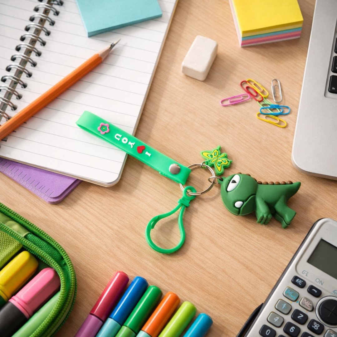 Cute Dinosaur Cartoon Keychain