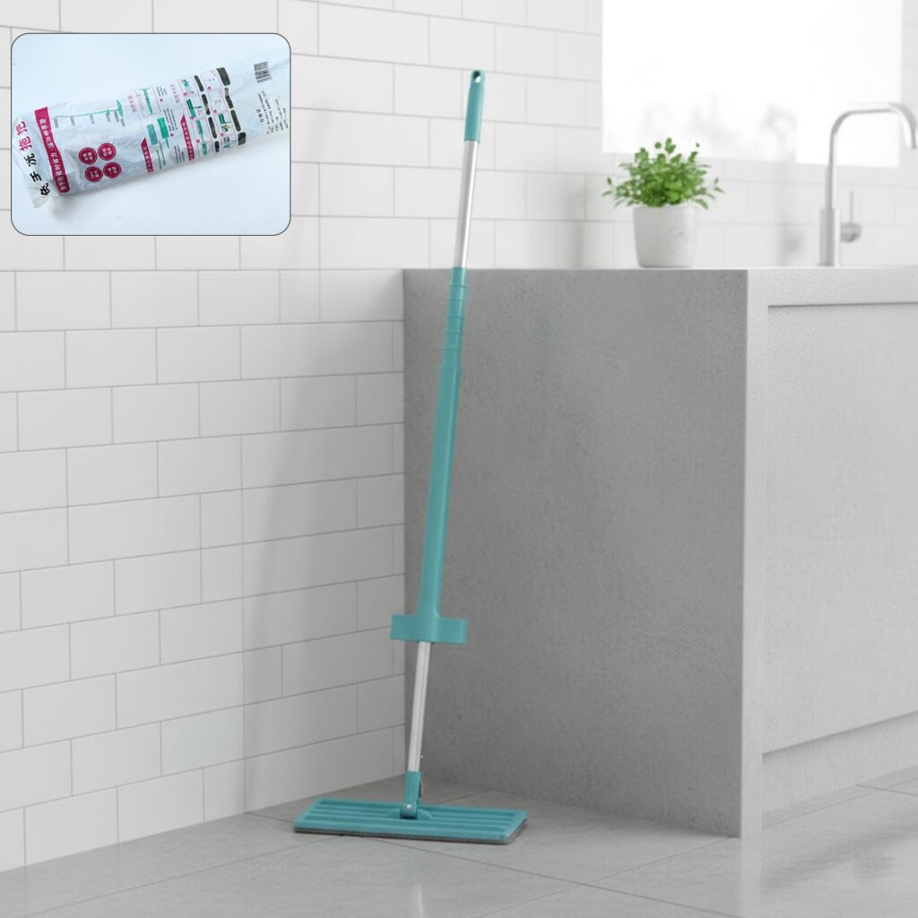 Flat Floor Cleaning Mop with Long Handle
