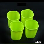 Plastic Drinking Glass Set For Drinking Milk Water Juice (Pack of 4) - Image 7