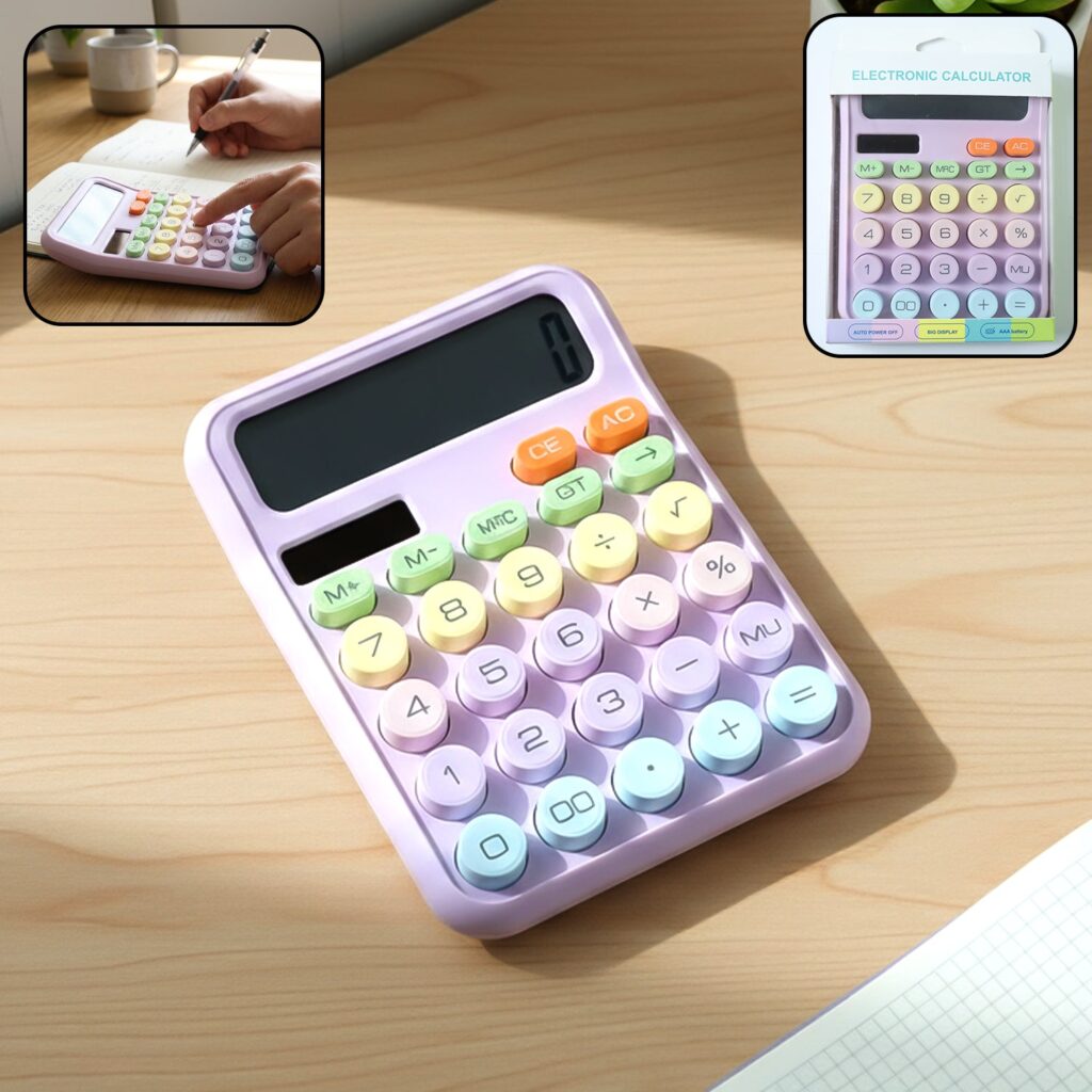 Electronic Desktop Calculator with Large Display