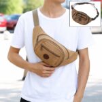 Stylish Canvas Waist Bag for Men and Women