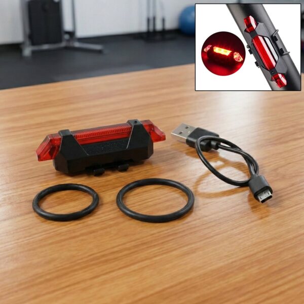 USB Rechargeable Bicycle LED Tail Light Set