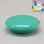 Green Board Magnets Circular Plastic Buttons (1 Pc)