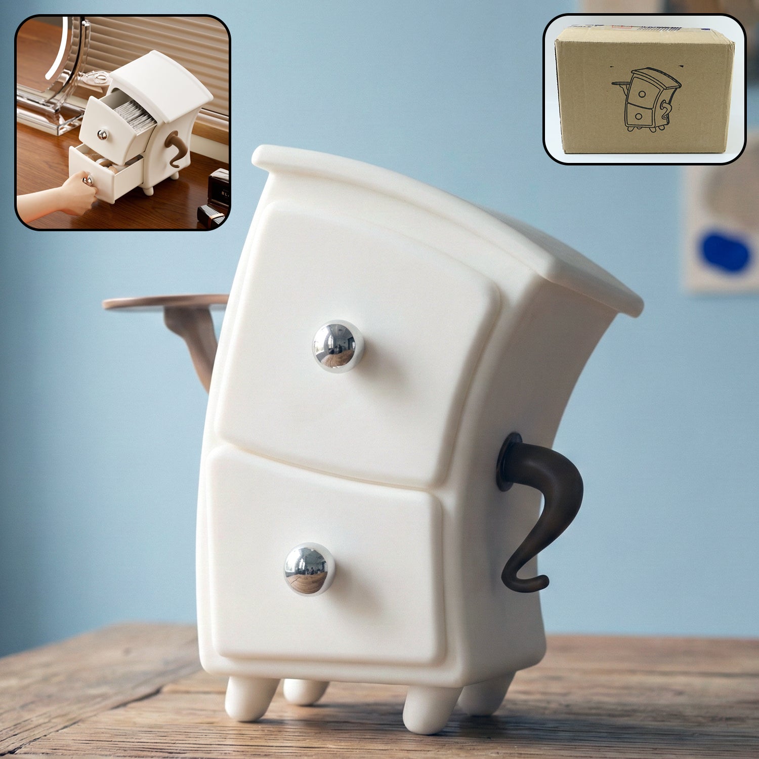 01_c5082da1-9449-4b49-bd31-f7130b21485e.jpg 2 Layer Desktop Storage Drawer Organizer (1 Pc) - Image 1