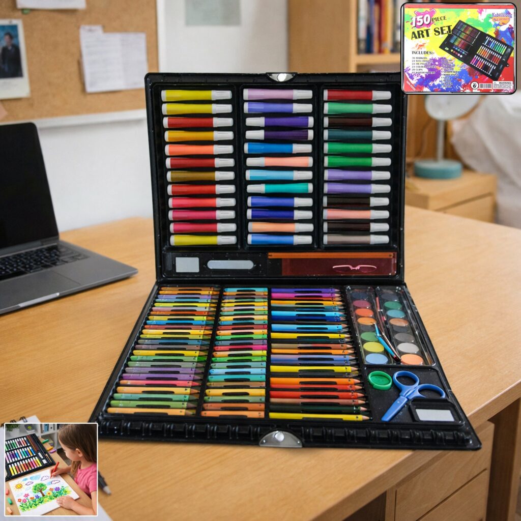 130 Piece Complete Art and Drawing Color Kit