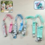Baby safety walking leash with wrist cuff