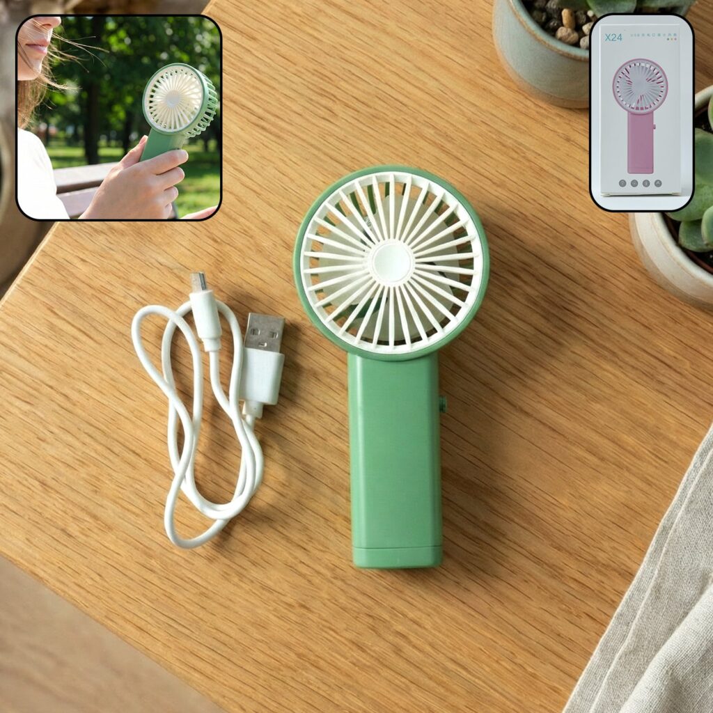 Portable USB Rechargeable Handheld Mini Fan