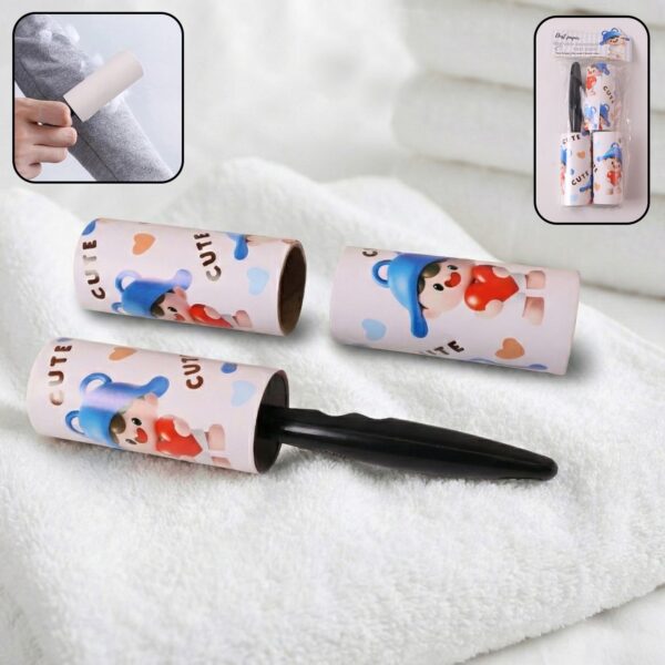 Reusable Sticky Lint Roller with Handle and Refills