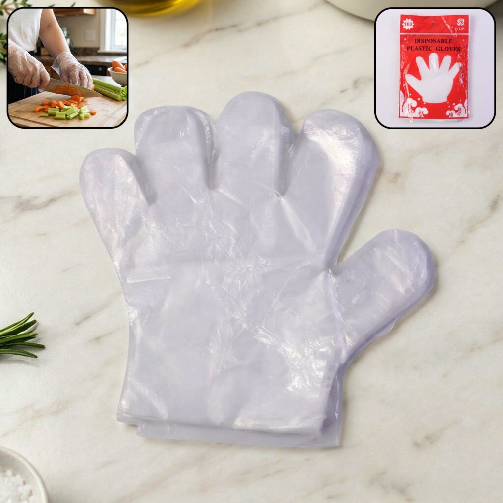 Disposable Transparent Plastic Gloves