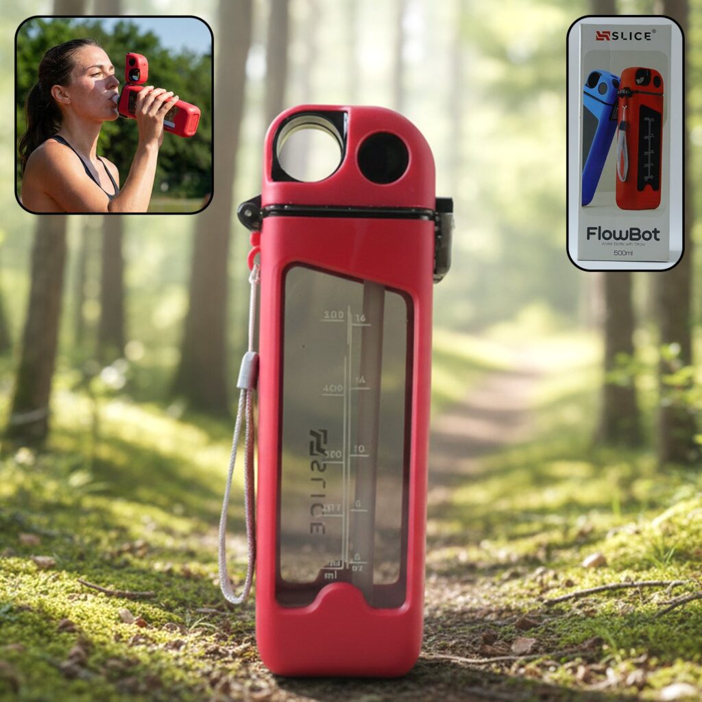 Red 500 ML Leakproof Sports Water Bottle