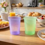 Reusable Plastic Drinking Glass 200 ML Approx (1 Pc, Mix Color) - Image 6