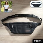 Classic Black Sports Waist Bag (1 Pc) - Image 2