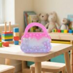 Silicone Pop It Coin Purse with Zipper and Handle (1 Pc) - Image 5