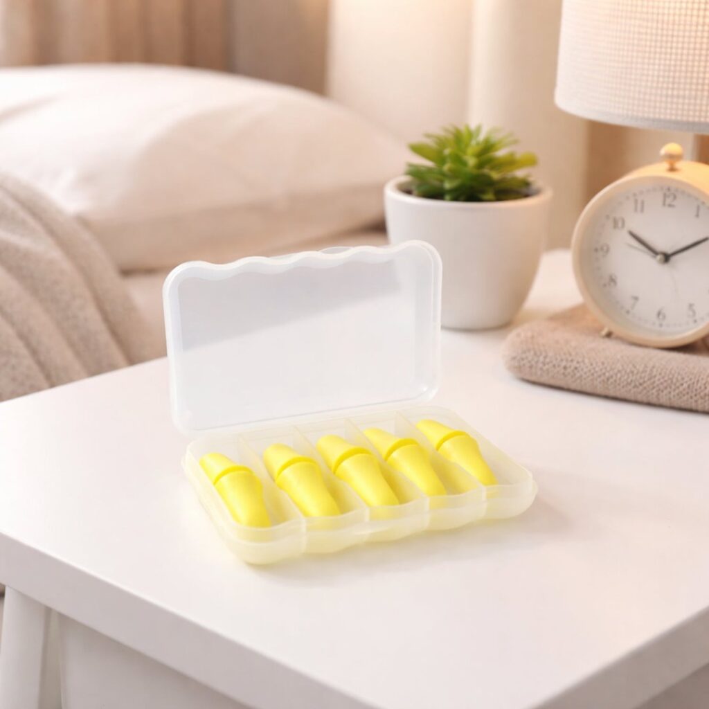 Soft Reusable Foam Ear Plugs with Storage Case