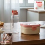 Plastic Lunch Box with Water Bottle Combo Set (1 Set) - Image 3