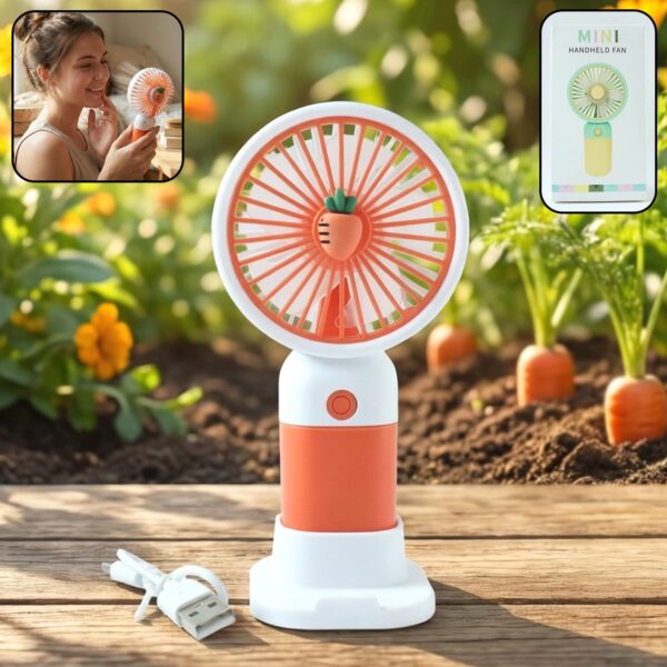 Rechargeable Mini Handheld Fan (1 Pc)