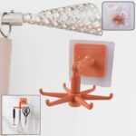 Orange 360° Rotating Wall Mounted Kitchen Utensils Hook Stand (1 Pc) - Image 5