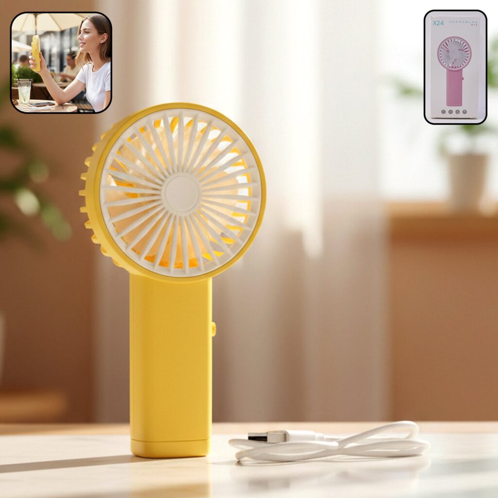 Portable USB Rechargeable Mini Handheld Fan
