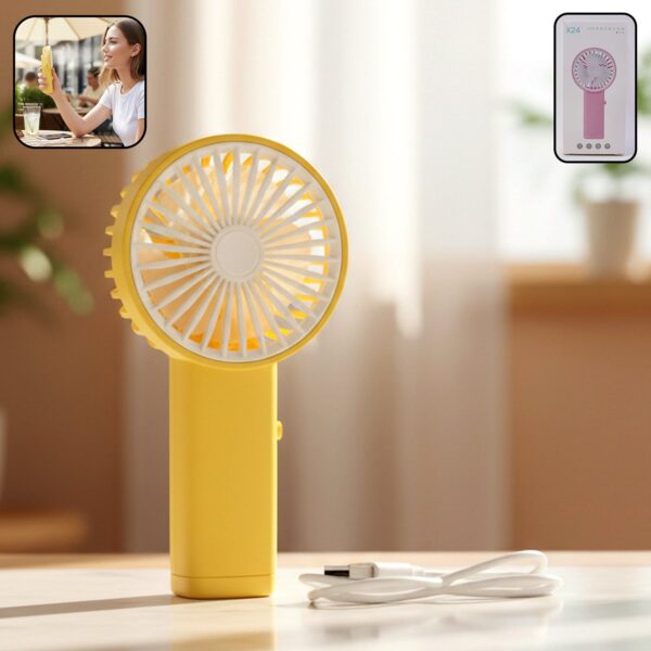 Portable USB Rechargeable Mini Handheld Fan