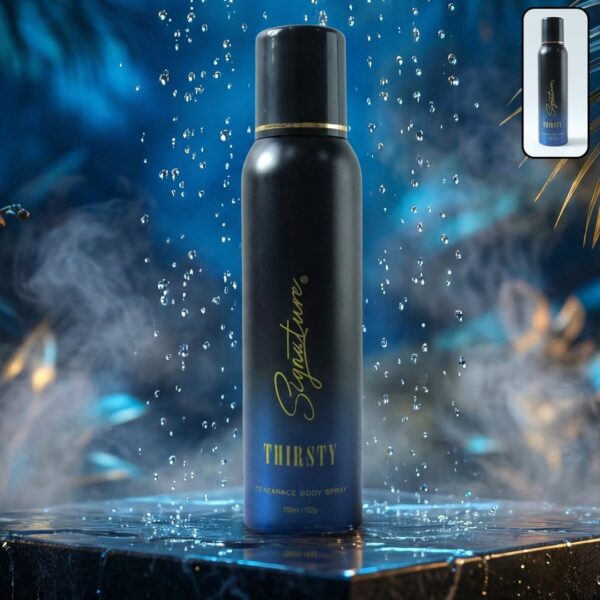 Signature Thirsty Fragrance Body Spray 150 ML for Men