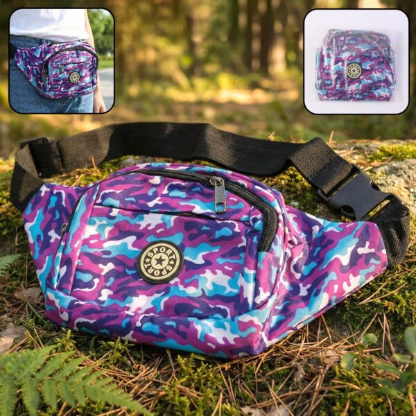 Stylish Camouflage Print Waist Bag