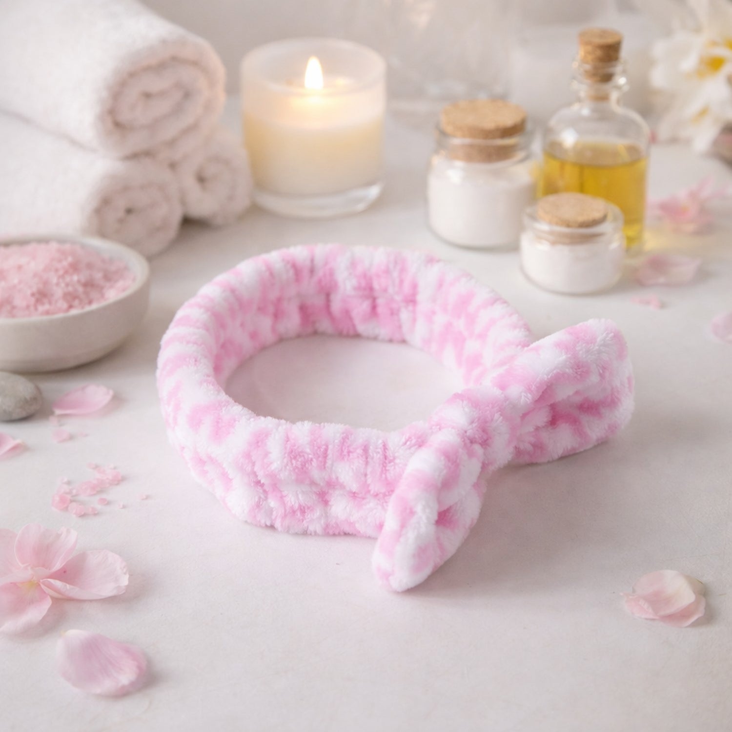 01_headband.jpg Soft Plush Spa Headband (1 Pc) - Image 1