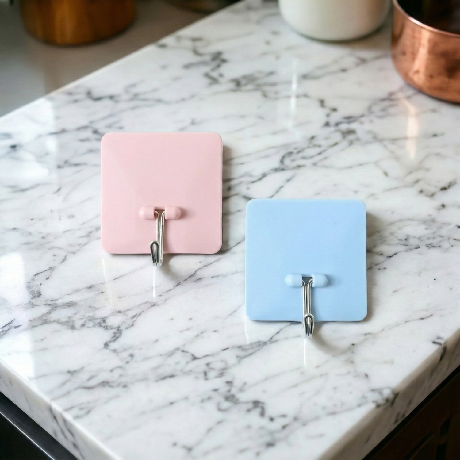 01_hook.jpg Self-Adhesive Wall-Mounted Utility Hooks (2 Pc) - Image 1