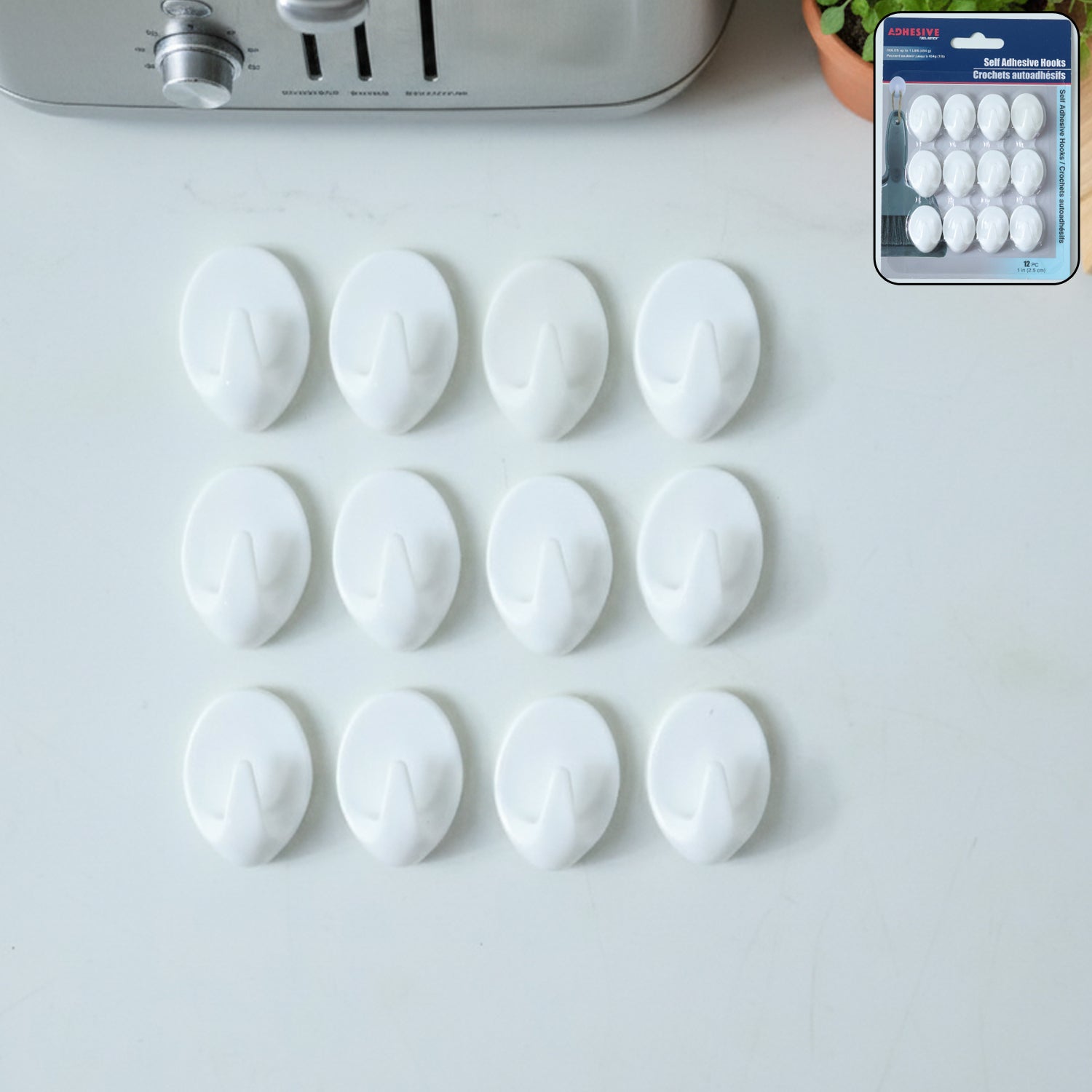 01_hook_fed6044f-127a-476f-b1e3-0c55337b43d8.jpg Set of 12 Strong Self Adhesive Wall Hooks