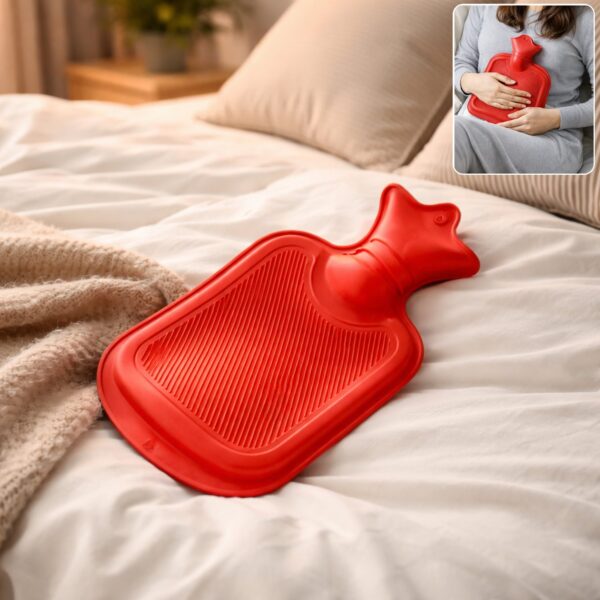 Classic Rubber Hot Water Bag for Pain Relief (1 pc)