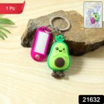 Cute Cartoon Character Keychain with Label Tag Holder (1 Pc) - Image 2