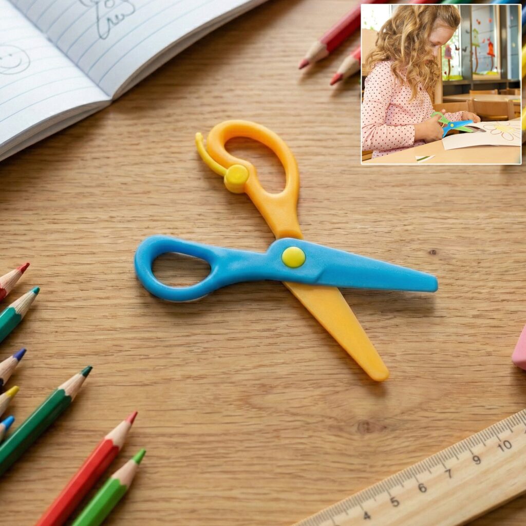 Child-Safe Plastic Safety Scissors for Kids