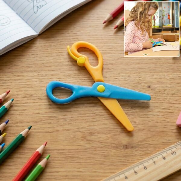 Child-Safe Plastic Safety Scissors for Kids