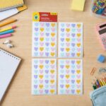 Colorful Heart Shape Decorative Sticker Set