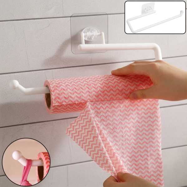 Wall Mounted Paper Towel Holder with Suction Cup