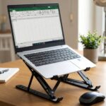 Plastic Adjustable Portable Tablet Stand – Ergonomic Holder Riser (Up to 14 inch) - Image 3