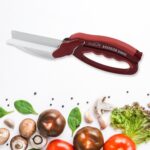 2-in-1 Kitchen Scissor – Spring Locking Knife & Chopping Board (1 Pc) - Image 3