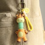 Cute Giraffe Cartoon Keychain (1 Pc) - Image 3