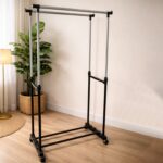 Double Pole Adjustable Garment Stand (1 Set) - Image 3